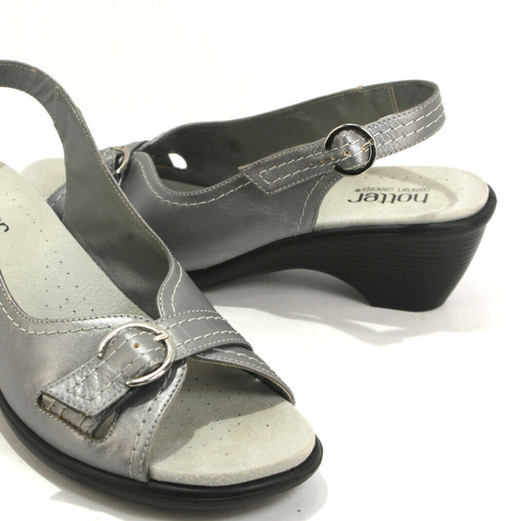 hotter silver sandals